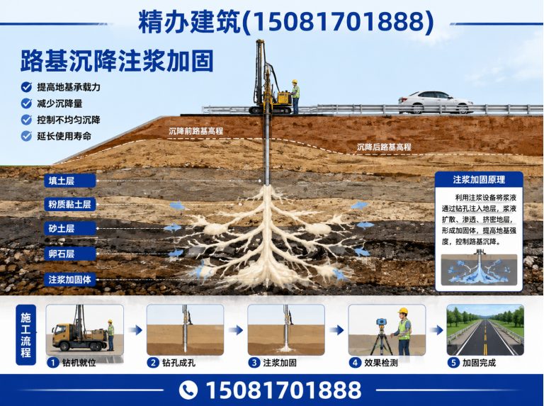 大名县地基注浆加固展示图
